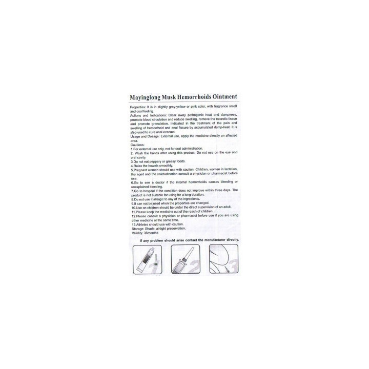 Musk Hemorrhoids Ointment - maść na hemoroidy - 19 zł